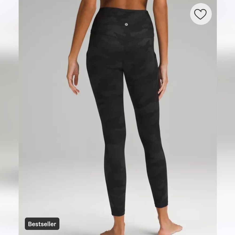 lululemon athletica Black Camo Leggings